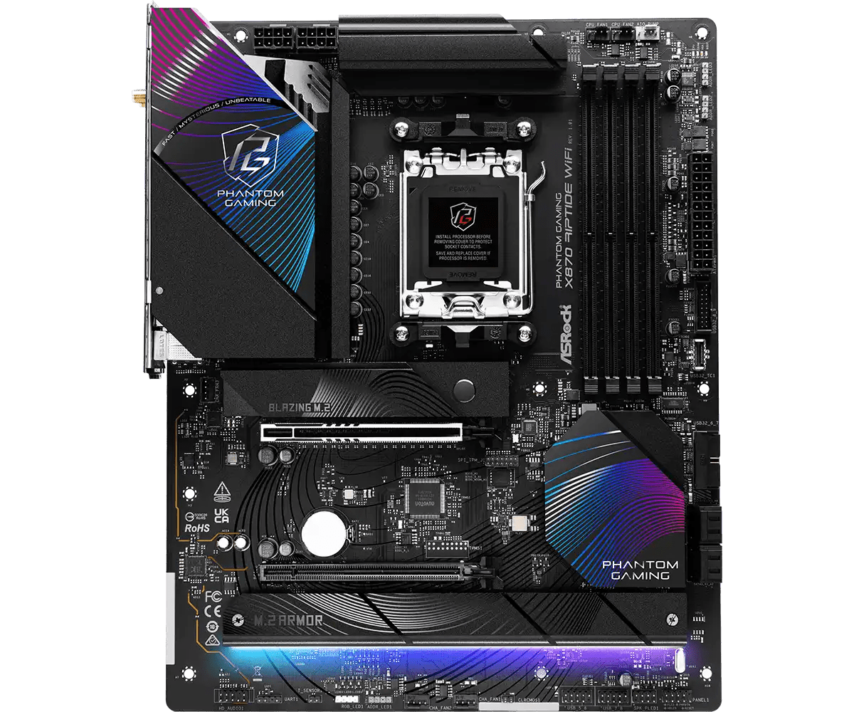 ASRock X870 Riptide WiFi AMD AM5 Socket Gaming Motherboard | 90 - MXBPP0 - A0UAYZ - 4710483949357 - Vektra Computers LLC ASRock X870 Riptide WiFi AMD AM5 Socket Gaming Motherboard | 90 - MXBPP0 - A0UAYZ - 4710483949357 - Vektra Computers LLC